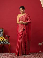 Plain Crepe Saree