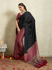 Printed Satin Saree