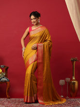 Woven Design Art Silk Mustard Saree