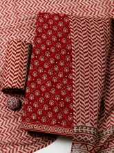 Printed Cotton Unstitched Suit With Pant & Dupatta