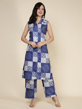 Printed Cotton Blend Kurta With Pants