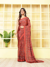 Digital Printed Crepe Saree