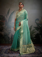 Woven Design Linen Blend Saree
