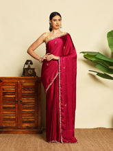 Stone Embroidery Chinnon Saree