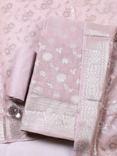 Woven Design Chanderi Unstitched Suit With Pant & Dupatta