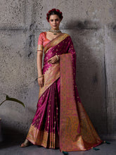 Woven Design Satin Silk Saree