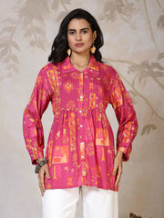Printed Cotton Short Kurti