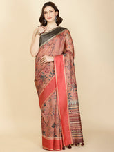 Digital Floral Printed Cotton Saree