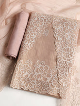 Embroidered Tissue Unstitched Suit With Dupatta