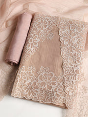 Embroidered Tissue Unstitched Suit With Dupatta