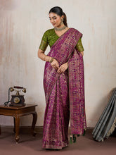 Woven Design Pashmina Saree