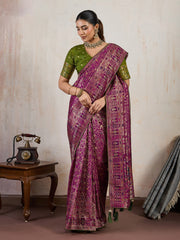 Woven Design Pashmina Saree