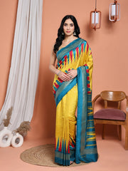 Digital Printed Art Silk Saree