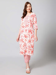 Printed Cotton Kurta Set