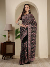 Embroidered Georgette Saree
