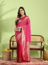 Plain Crepe Saree