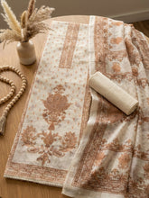 Printed Cotton Blend Unstitched Suit With Pant & Dupatta