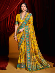 Patola Printed Art Silk Woven Saree