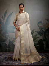 Woven Design Linen Blend Saree