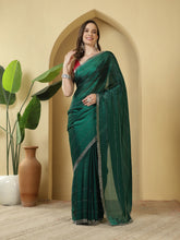 Sequence Work Satin Saree