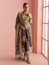 Embroidered Silk Suit With Pant & Dupatta