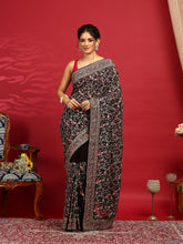 Embroidered Georgette Saree