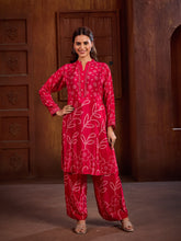 Printed Crepe Kurta With Pants