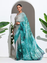 Floral Printed Georgette Saree