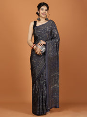 Digital Printed Crepe Woven Saree