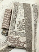 Printed Cotton Blend Unstitched Suit With Pant & Dupatta