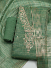 Embroidered Organza Unstitched Suit With Dupatta