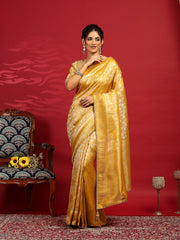 Embroidered Dola Silk Saree