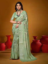 Floral Printed Art Silk Woven Saree