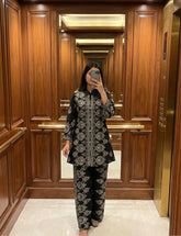 Printed Cotton Blend Kurta With Pant