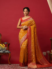 Plain Crepe Saree