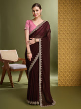 Georgette Embroidered Saree