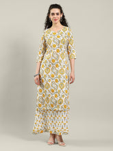 Printed Cotton Blend Kurta & Pants