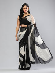 Digital Printed Georgette Saree