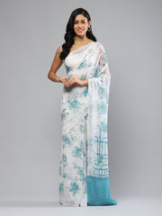 Digital Printed Georgette Saree