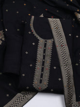 Pashmina Woven Design Unstitched Kurta With Pant & Dupatta