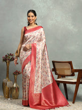 Digital Printed Art Silk Saree