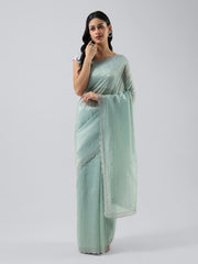 Swarovski Border Organza Saree