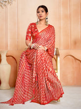 Digital Printed Chiffon Saree