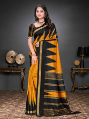 Printed Art Silk Saree
