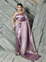 Plain Crepe Saree