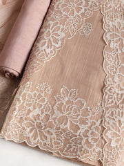 Embroidered Tissue Unstitched Suit With Dupatta