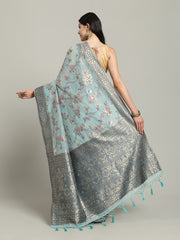 Zari Jaal Art Silk Woven Saree