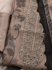 Embroidered Tissue Unstitched Suit With Dupatta