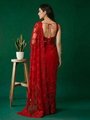 Embroidered Georgette Saree