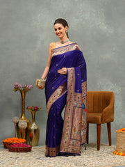 Embroidered Cotton Blend Saree
